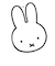 ミッフィー miffy  キルティング トートバッグ アイボリー