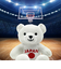 推しベア 日本応援 白 ぬいぐるみ クマ マスコット インテリア kuma and bear