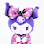 サンリオ クロミ ちょうちょ着物 ぬいぐるみ インテリア パープル