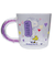 スヌーピー ビーズインハンドルガラスマグ HEART(パープル) コップ SNOOPY