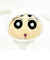 クレヨンしんちゃん シロしんちゃん おすわりマスコット ぬいぐるみ