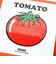 内藤ルネ TOMATO コースター キッチン 日本製
