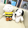 スヌーピー スヌーピー SNOOPY チャーリーブラウン 75th ぬいぐるみ レトロ Mサイズ インテリア イエロー