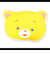 こまねこ フェイスクッション こまちゃん インテリア イエロー