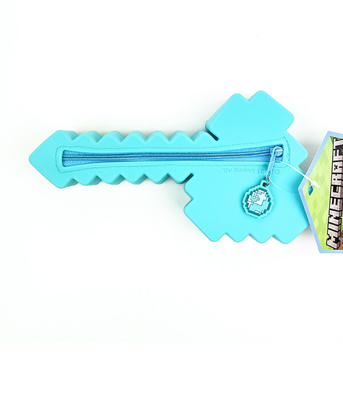 マインクラフト MINECRAFT ダイヤモンドの斧 シリコンペンポーチ ペン