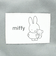 ミッフィー miffy BIGワッペンポーチ グレー