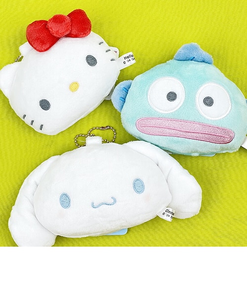 サンリオ シナモロール ぬいぐるみミラー 鏡 文具 ボールチェーン付き