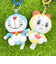 ドラえもん カラビナ マスコット ぬいぐるみ キーホルダー ブルー