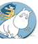 ムーミン コースターマグネット ブルー MOOMIN