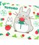 ジブリ となりのトトロ 苺いっぱい ジュニア枕 寝具 キッズ 子供枕