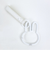 ミッフィー カラビナ スマートキーホルダー ホワイト ストラップ フェイス miffy カー用品