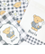 miffy ミッフィー 3P巾着 グレー ギンガムシリーズ ポーチ 小物入れ