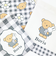 miffy ミッフィー 3P巾着 グレー ギンガムシリーズ ポーチ 小物入れ