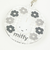 miffy ミッフィー スライド キーホルダー モノクロ柄 フラワーポップシリーズ