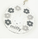 miffy ミッフィー スライド キーホルダー モノクロ柄 フラワーポップシリーズ