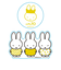 ミッフィー miffy 70th クリアステッカーセット (miffy) 文具 日本製