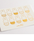 ミッフィー miffy 70th 金箔押しポストカード(miffy_pattern) 文具 日本製