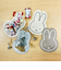 ミッフィー miffy ジッパーバッグ(グレージュ) ポーチ