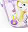 ディズニー ラプンツェル ショルダーバッグ (ラベンダー) キッズ スクール Disney