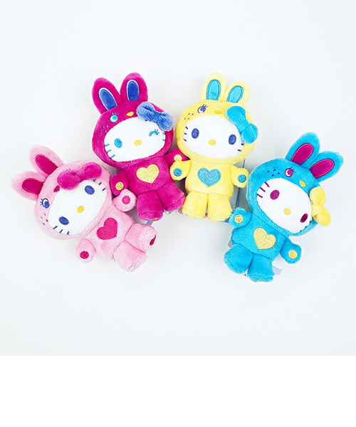 美品　ハニーキュート　ぬいぐるみ　サンリオ サンリオ ハローキティ マスコットコレクション カラフルバニー