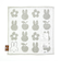 ミッフィー miffy シルエットハンカチ (グレー)
