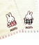 ミッフィー miffy ワッペンタオルハンカチ (レッド) ギンガムシリーズ