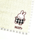 ミッフィー miffy ワッペンタオルハンカチ (グレー) ギンガムシリーズ