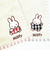 ミッフィー miffy ワッペンタオルハンカチ (グレー) ギンガムシリーズ