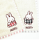 ミッフィー miffy ワッペンタオルハンカチ (グレー) ギンガムシリーズ