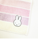 ミッフィー miffy ハンカチ (ラズベリー) パステルボーダー