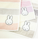 ミッフィー miffy ハンカチ (ラズベリー) パステルボーダー