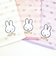 ミッフィー miffy きらきら ミニタオル (パープル) ハンカチ