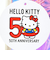 サンリオ ハローキティ 50th オーロラペンポーチ 文具 (ブルー) Sanrio