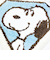 スヌーピー ダイヤモンド アクセントマット ブルー PEANUTS 75th SNOOPY