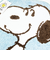 スヌーピー マルチマット ブルー PEANUTS 75th SNOOPY