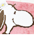 スヌーピー マルチマット ピンク PEANUTS 75th SNOOPY