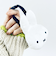 ミッフィー miffy フェイス型バッグチャーム(アイボリー) ポーチ ぬい活