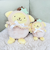サンリオ ポムポムプリン パステルフルーツケープ ぬいぐるみ S インテリア イエロー