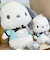 サンリオ ポチャッコ ロイヤルジャケット ぬいぐるみ S インテリア ミント