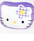 サンリオ ハローキティ  カオハナ ダイカットクッション (パープル)  Sanrio