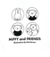 ミッフィー miffy ロンT(集合) ホワイト アパレル Tシャツ