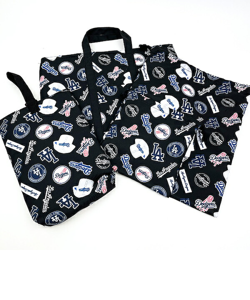 MLB(メジャーリーグ) ドジャース シューズケース(総柄) キッズ