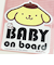 サンリオ ポムポムプリン 「BABY ON BOARD」車用 ステッカー カー用品 日本製  Sanrio