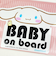 サンリオ シナモロール 「BABY ON BOARD」車用 ステッカー カー用品 日本製 シナモン Sanrio