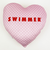 SWIMMER(スイマー) ハート ダイカットクッション