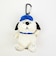 スヌーピー ぬいぐるみエコバッグ オラフ ネイビー お買い物 かばん マスコット カラビナ付き SNOOPY