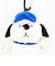 スヌーピー ぬいぐるみエコバッグ オラフ ネイビー お買い物 かばん マスコット カラビナ付き SNOOPY