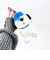スヌーピー ぬいぐるみエコバッグ オラフ ネイビー お買い物 かばん マスコット カラビナ付き SNOOPY