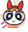パワーパフガールズ ブロッサム ダイカットポーチ FLAPPER