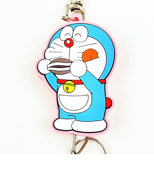 ドラえもん ラバーリールキーホルダー どら焼き(にっこり
